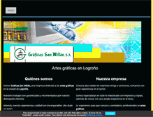Tablet Screenshot of graficassanmillan.com